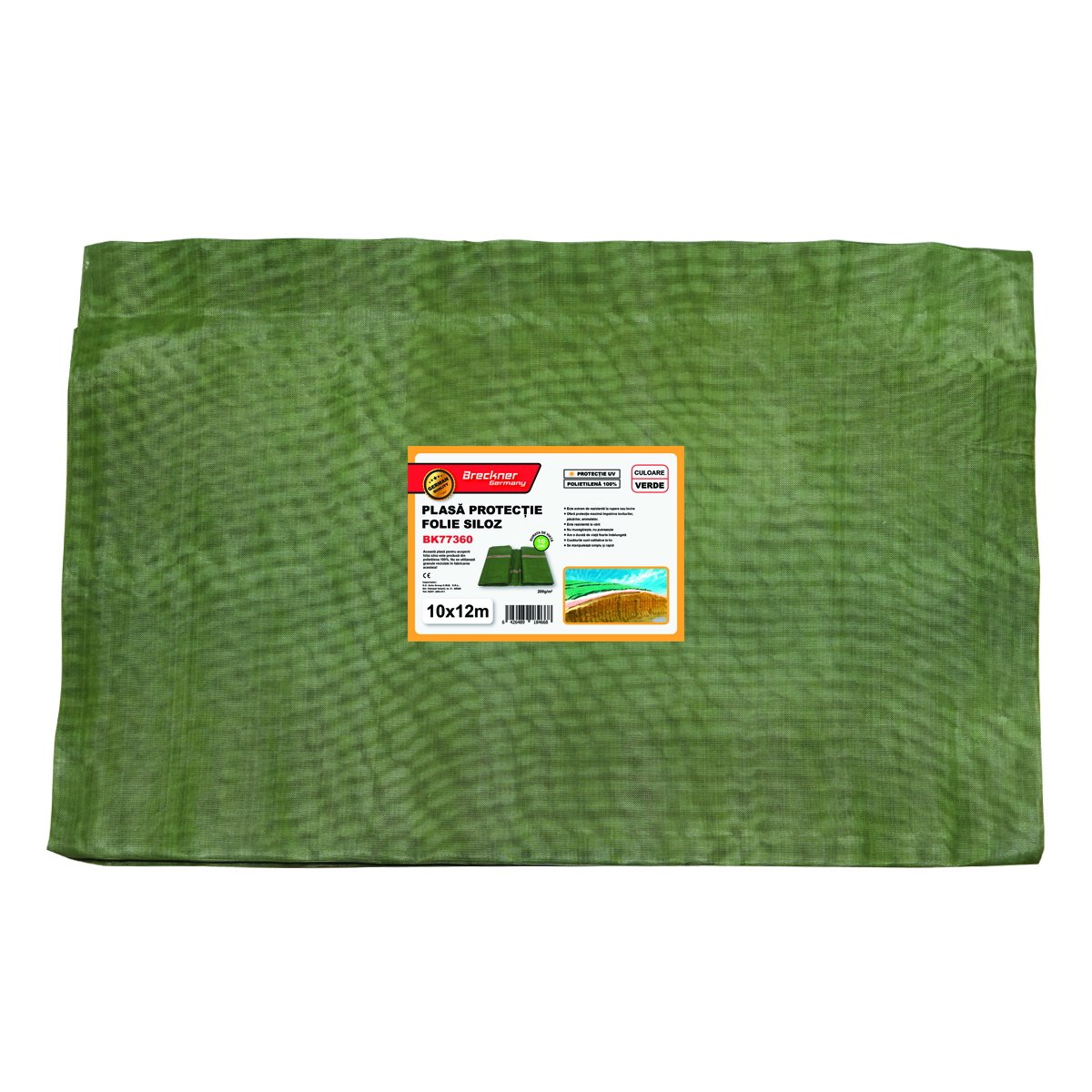 Plasa/prelata protectie pentru folie siloz verde 10x12m Breckner Germany